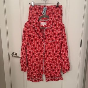 Victoria’s Secret Snowflake Flannel Pajama Set